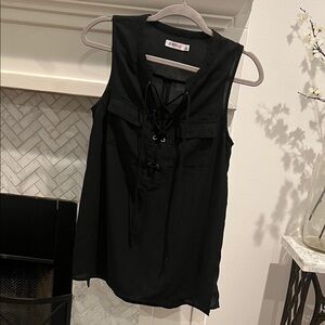 JustFab Elegant Black Top